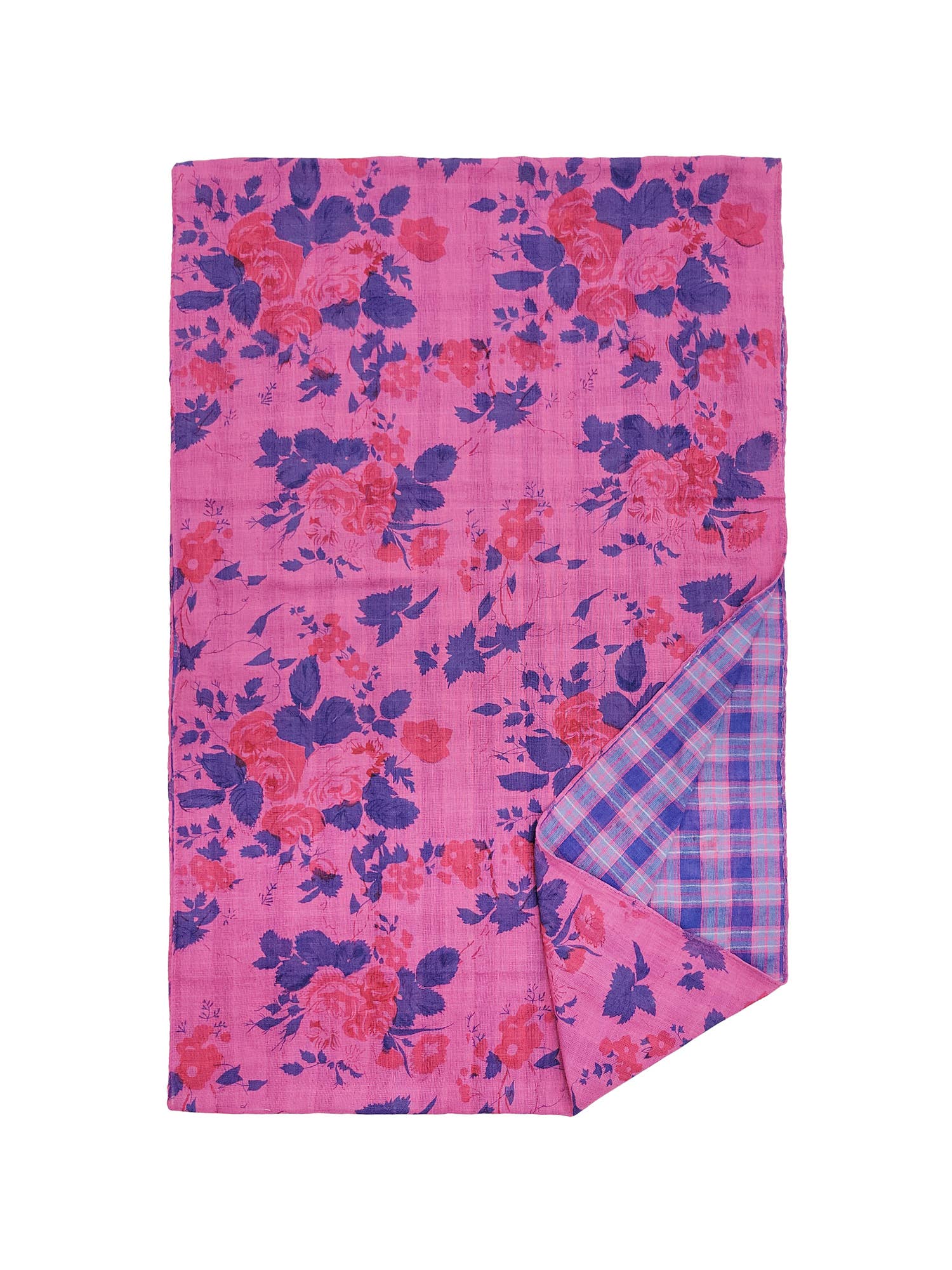 Raj Trading & Imports (USA) Inc. - Wholesale Scarf - Women's - Flora Reversible Floral Plaid Print Infinity Scarf9