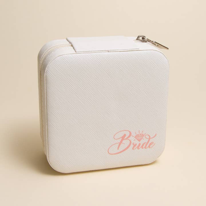 SP Sophia Collection - Wholesale Jewelry Box/Organizer - "Bride" Printed Jewelry Box with Multiple Compartments