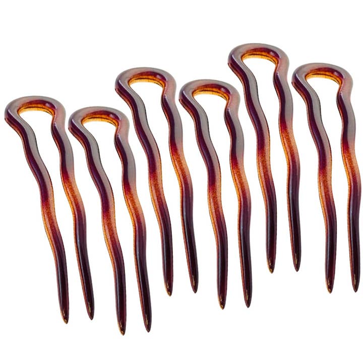 Parcelona French Mystic Ganchos de Cabelo Grandes de Celuloide para Mulheres e Meninas (6 Unidades) por atacado de Parcelona