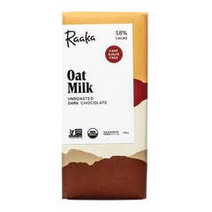 L&F Universal Goods - Wholesale Chocolate Bar - Raaka Oat Milk 58% Dark Chocolate 12/1.8OZ