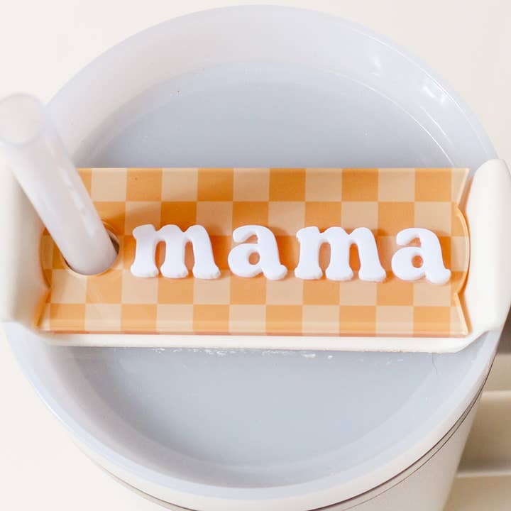 Tumbler Lid Tag-Mama for wholesale by The Darling Effect