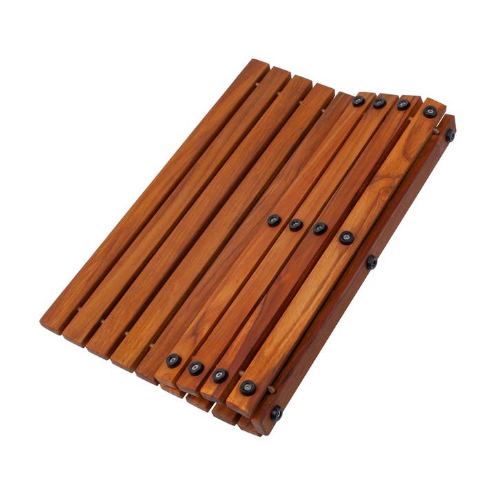 Nordic Teak – wholesale Bath mat – Oiled Teak Shower and Bath String Mat 19.6″ x 19.6″