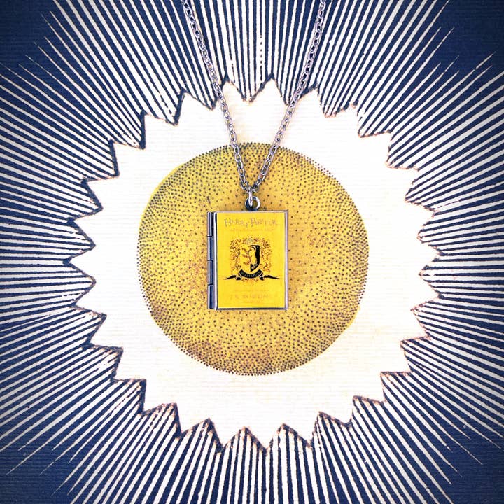 Marshall and Rose - Wholesale Locket Necklace - Book Locket Harry Potter - House Hufflepuff2