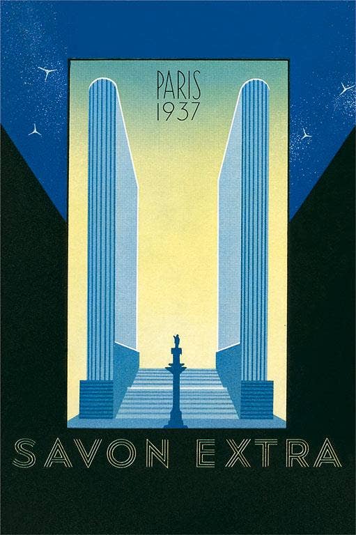 Found Image Press - Wholesale Stationery/Notecard Set - Greeting Card FG-349 Paris, Savon Extra, 19370