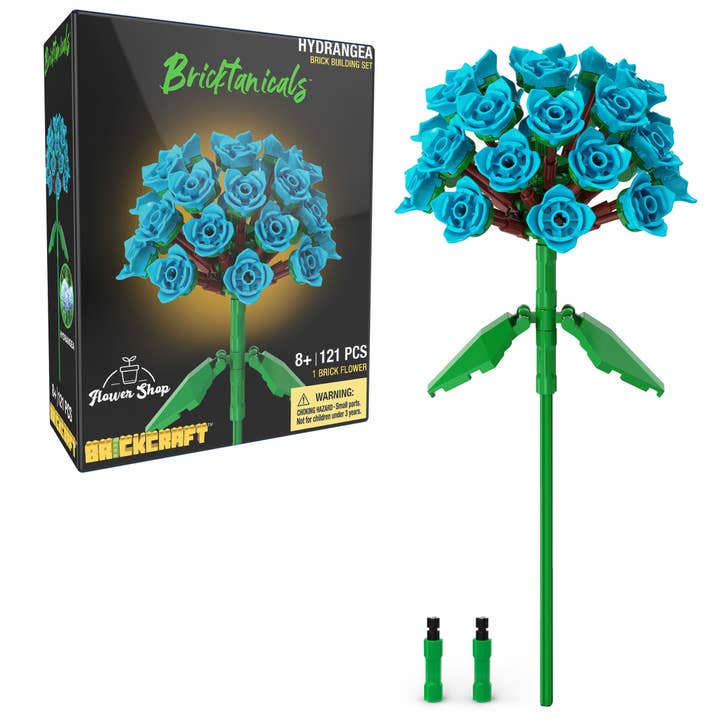 Hydrangea Botanical Flower Building Kit for wholesale by Brickcraft