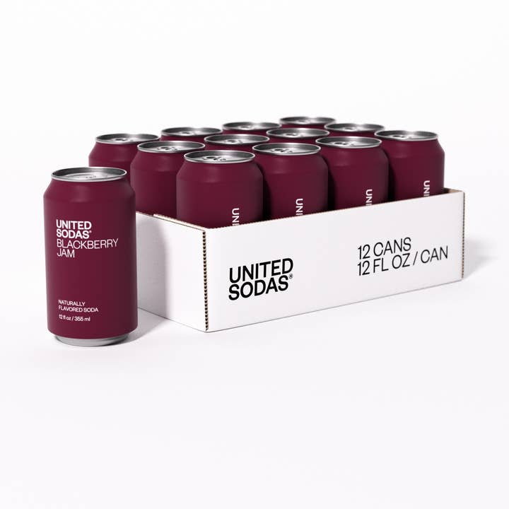 United Sodas - Wholesale Soda/Carbonated Drink - Naturally Flavored Soda - Blackberry Jam0