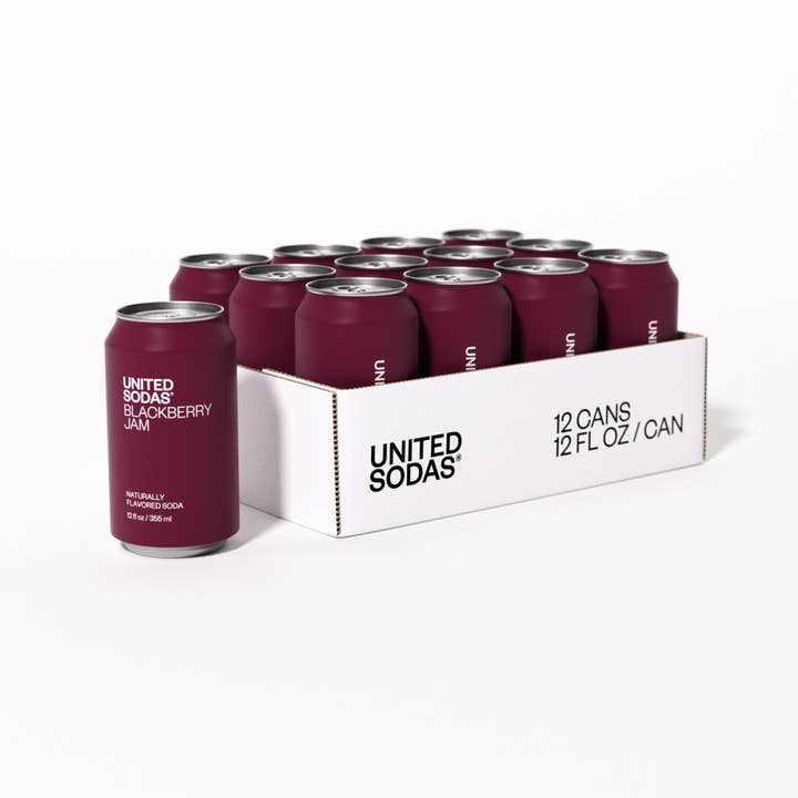United Sodas - Wholesale Soda/Carbonated Drink - Naturally Flavored Soda - Blackberry Jam