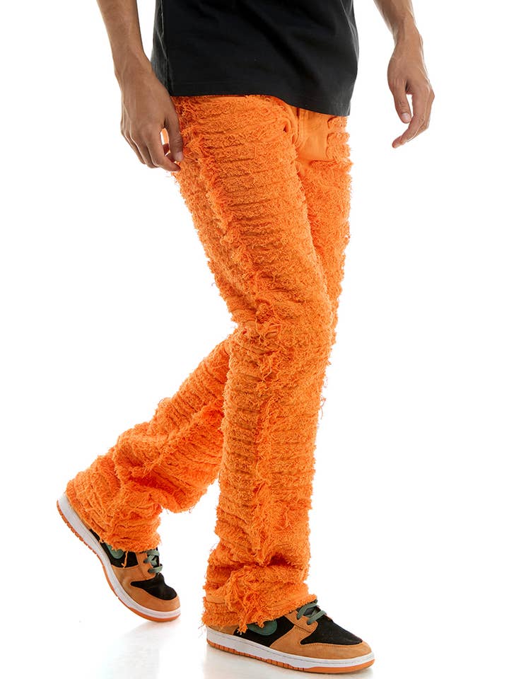 KDNK - Wholesale Pants - Men's - DISTRESSED SKINNY FLARE PANTS