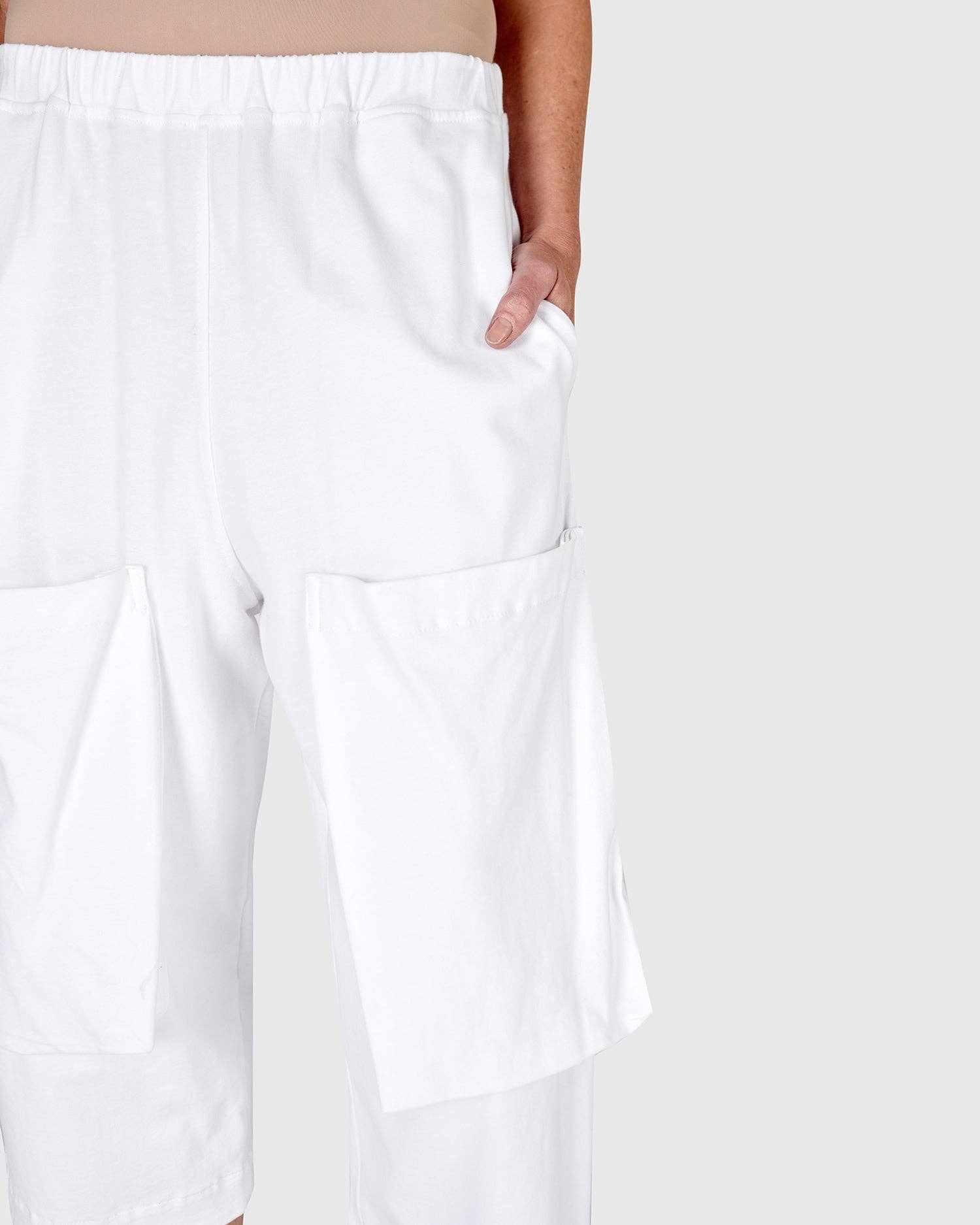 Urban Cutlass Pocket Pants, White for wholesale on Faire4