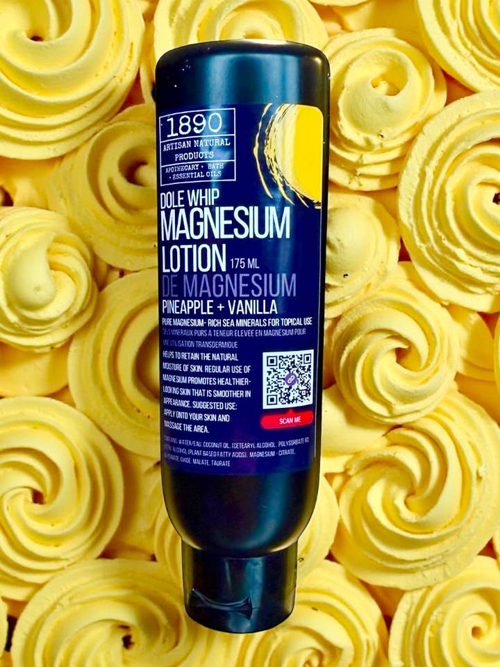 Dole Whip Magnesium Lotion (Pineapple + Vanilla) for wholesale by 1890 Natural Bath Co