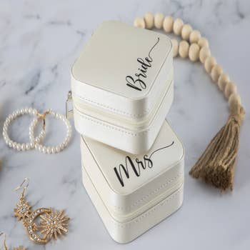 Bride Jewelry Box Bride Gift Box Mrs Jewelry Box Personalized 