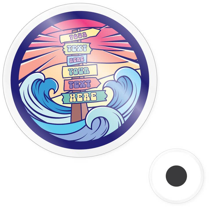 Magnet - Trail Sign Waves for wholesale by Morris Magnets