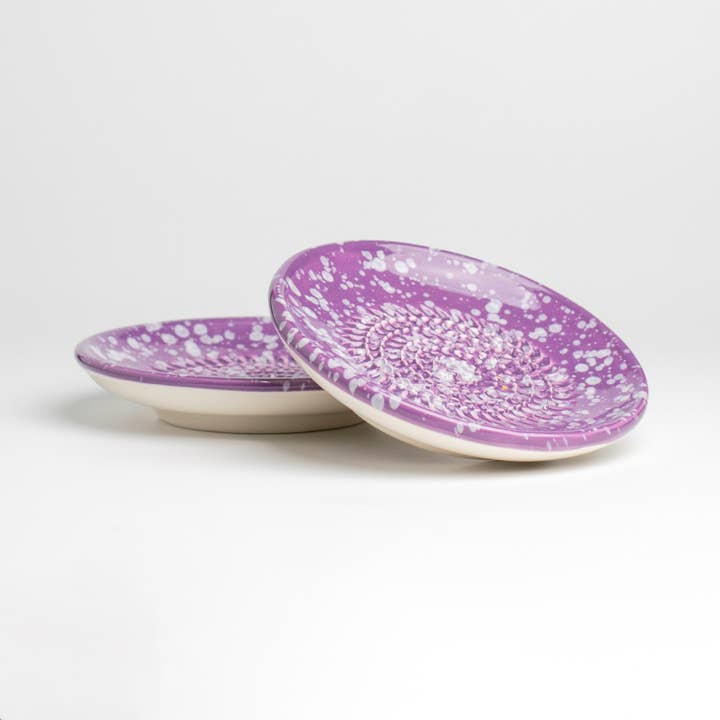 Alfar Tierra Cocida - Wholesale Grater - Ceramic Ginger Grater Plate/AMETHYST Purple
