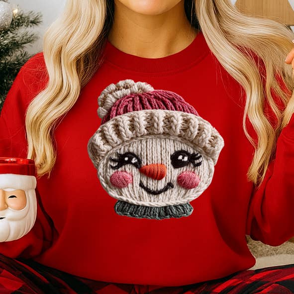 Cozy Knitted Snow Face Cute Winter Christmas Design for wholesale by STRONG N FREE CDN