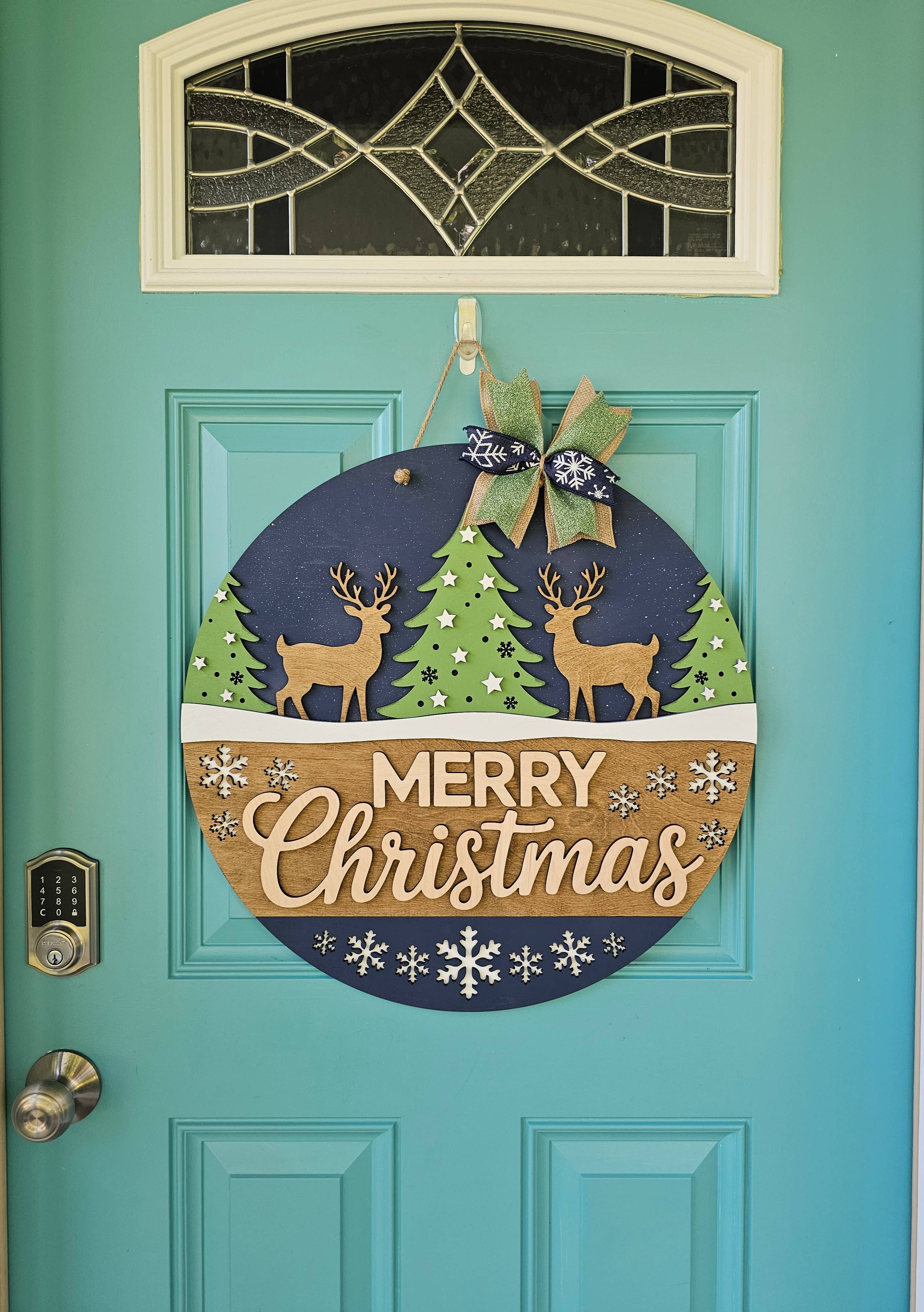 Teal Moon Creations - Wholesale DIY Craft Kit - DIY Reindeer Christmas Wonderland Door Hanger4