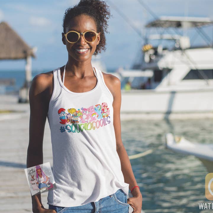 Squad Goals Cartoon Nostalgia Racerback Tank and other Purchase wholesale head for water tank. Free returns & net 60 terms on Faire trending on Faire.