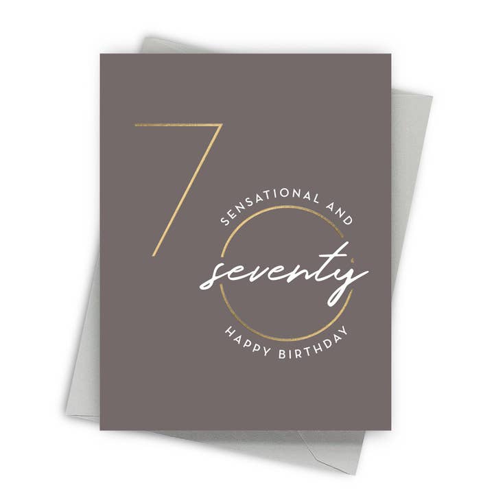Sensationeel en Zeventig – Mijlpaal Verjaardagskaart voor wholesale door Fine Moments