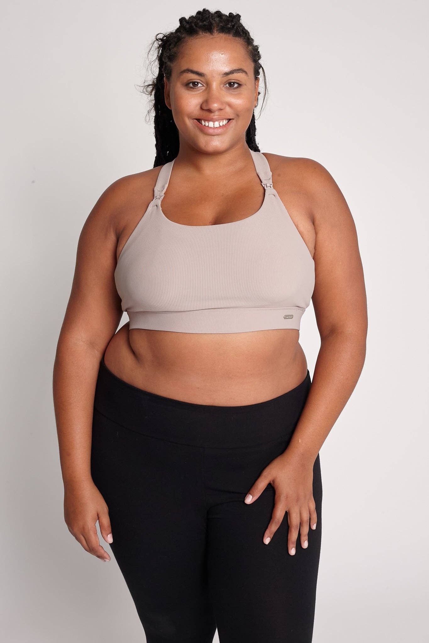 Chai Venice 3 Ultimate Support Full Coverage Nursing & Pumping Sports Bra (Ribbed Chai) for wholesale on Faire3