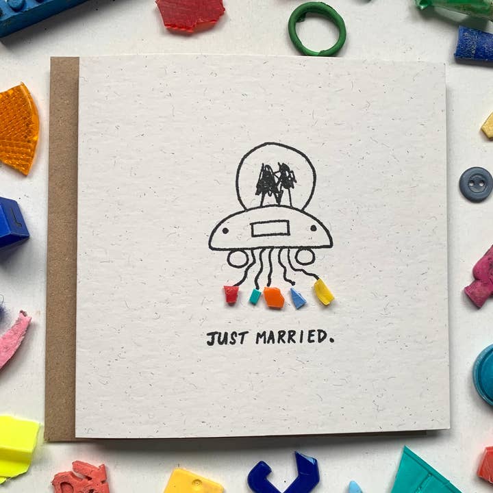 Net getrouwd voor wholesale door Washed Up Cards