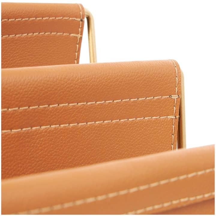 UMA Home Decor - Wholesale Magazine Rack - Modern Orange Leather Magazine Holder