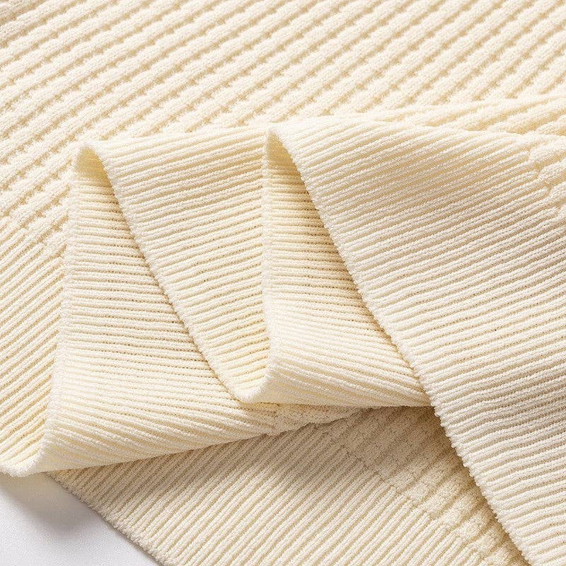 FurDecoration - Vendita all'ingrosso Top in maglia - Donna - Canotta a girocollo lavorata a maglia in tinta unita6