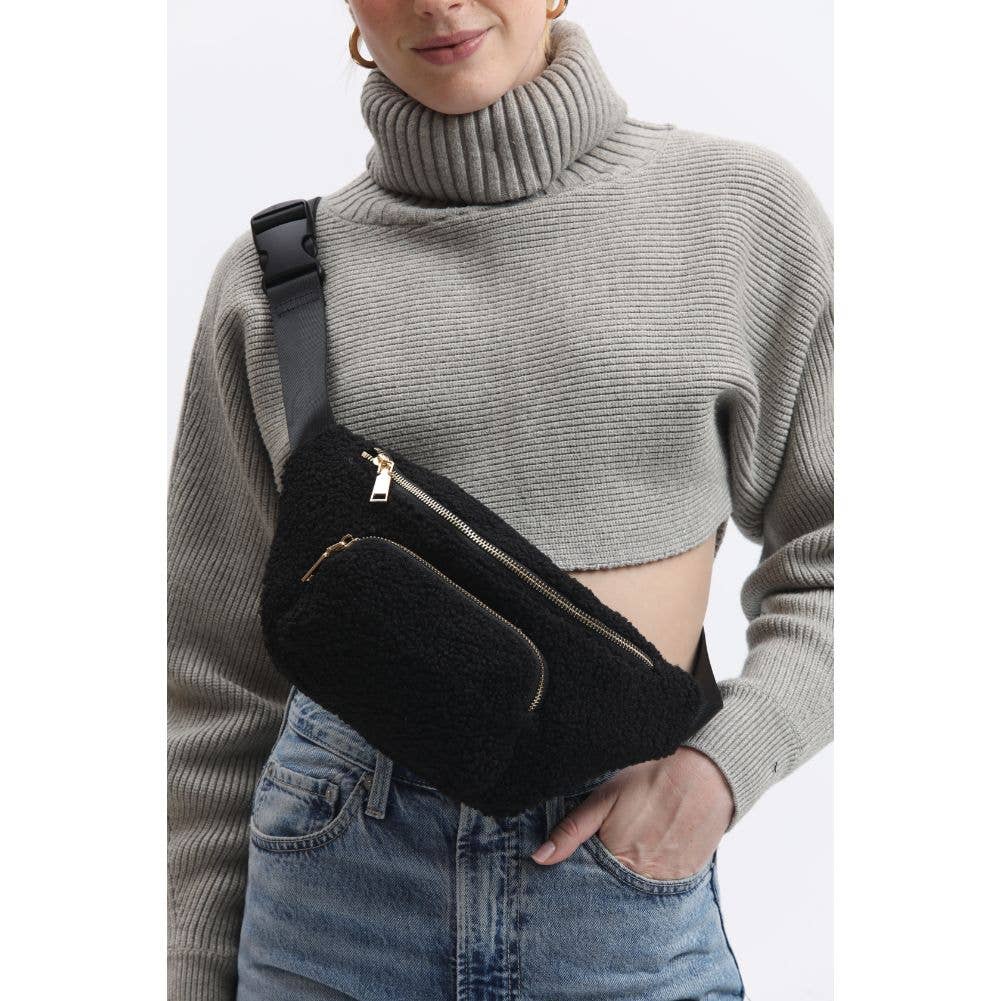 Moda Luxe - Wholesale Belt Bag - Women's - Orson Sherpa Shearling Belt Bag0