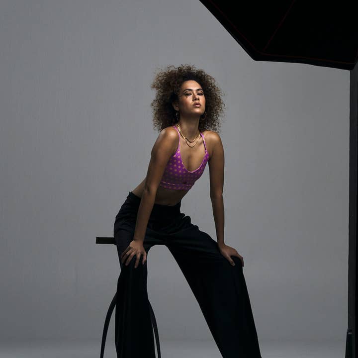 Rubisnacks Barcelona – Sutiã desportivo - Mulher por atacado – Sutiã Desportivo Sevilla Rosa de Bolinhas Artemis3