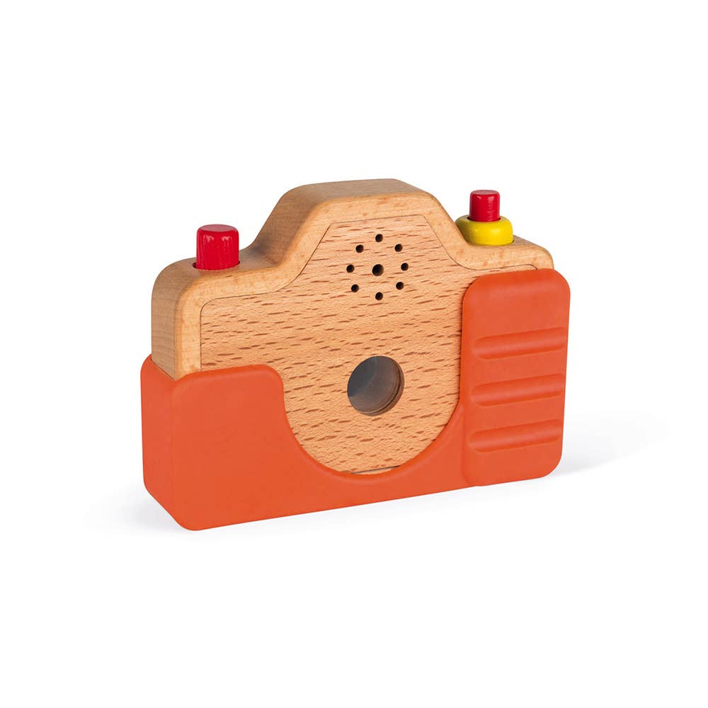 Janod - Wholesale Wood Toy - Kids - Sound Camera - Batteries Included - Silicone Case8