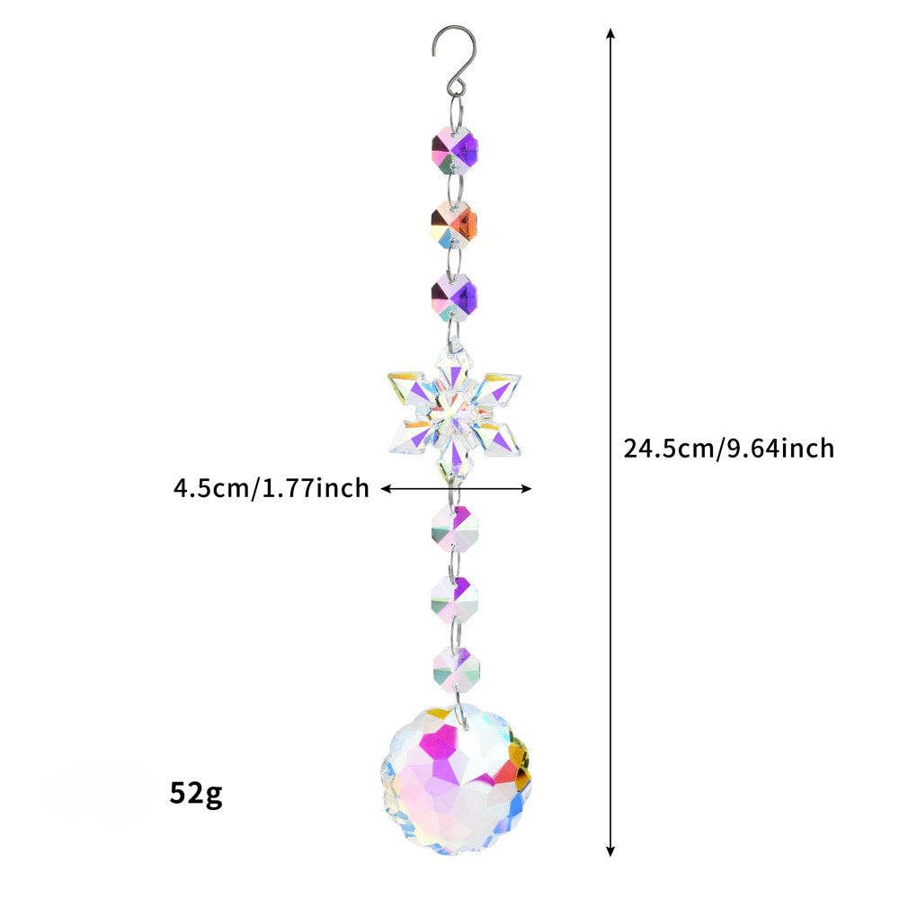 Dipped Shop - Wholesale Suncatcher - Snowflakes Crystal Holiday Home Hangings DP25A9325