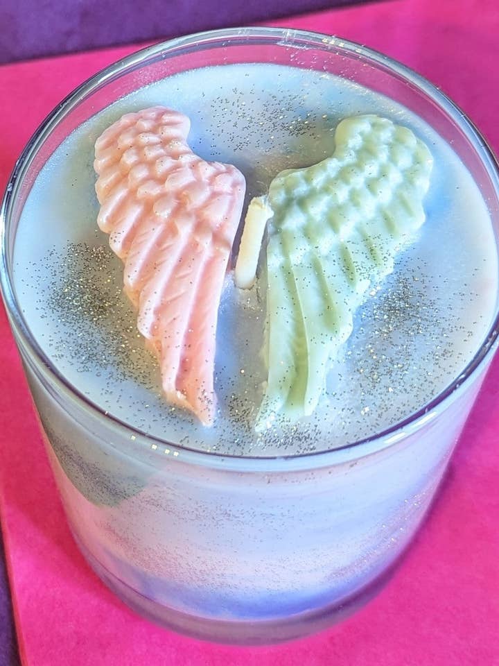 Vela Snow Fuhree Vela Asas Anjo por atacado de Colour Splash Candle Company