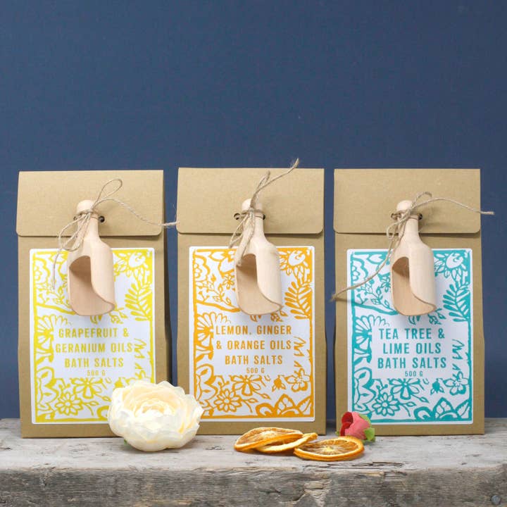 Agnes + Cat - Wholesale Bath Salts - 500g Himalayan Bath Salts - Grapefruit & Geranium