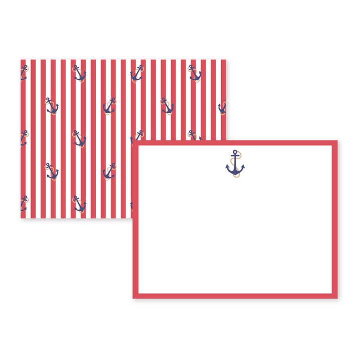 Donovan Designs - Wholesale Stationery/Notecard Set - ANCHOR BOUTIQUE  FLAT CARDS0