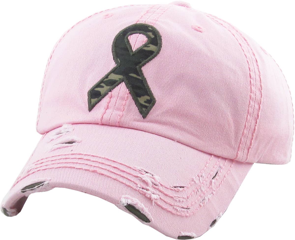 KBETHOS - Wholesale Baseball Cap - Men's - Camo Ribbon Vintage Ballcap4