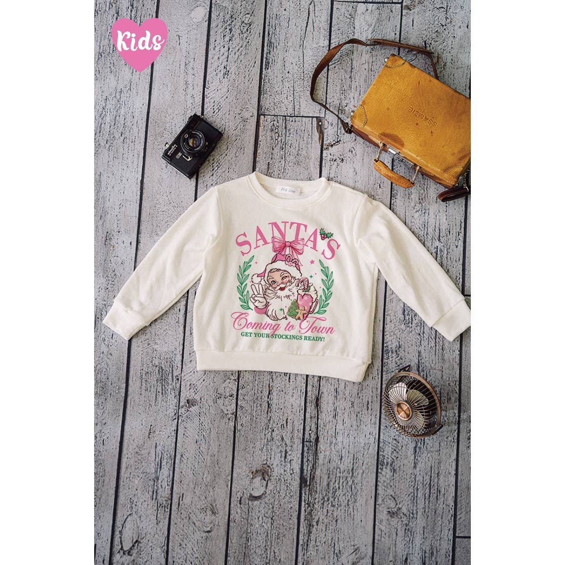 Phil Love - Vendita all'ingrosso Felpa - Bambini - Top morbido a maniche lunghe con stampa di Babbo Natale per bambini3