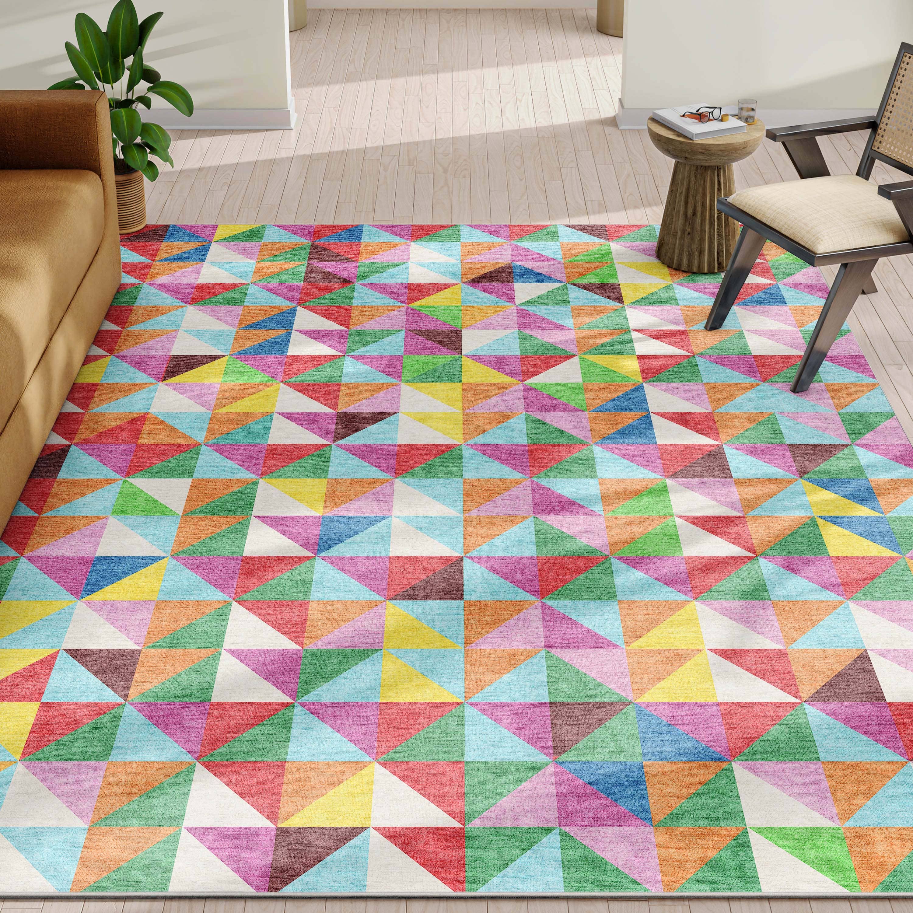 Well Woven - Wholesale Area Rug - Crayola Modern Tile Geometric Bright Multi Color Area Rug By Well Woven0