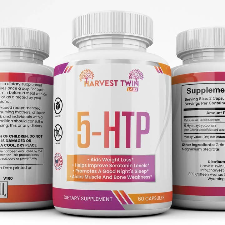 Harvest Twin Labs - Wholesale Oral Supplement/Vitamin - 5-HTP Mood Enhancer Supplement for Increased Serotonin Levels