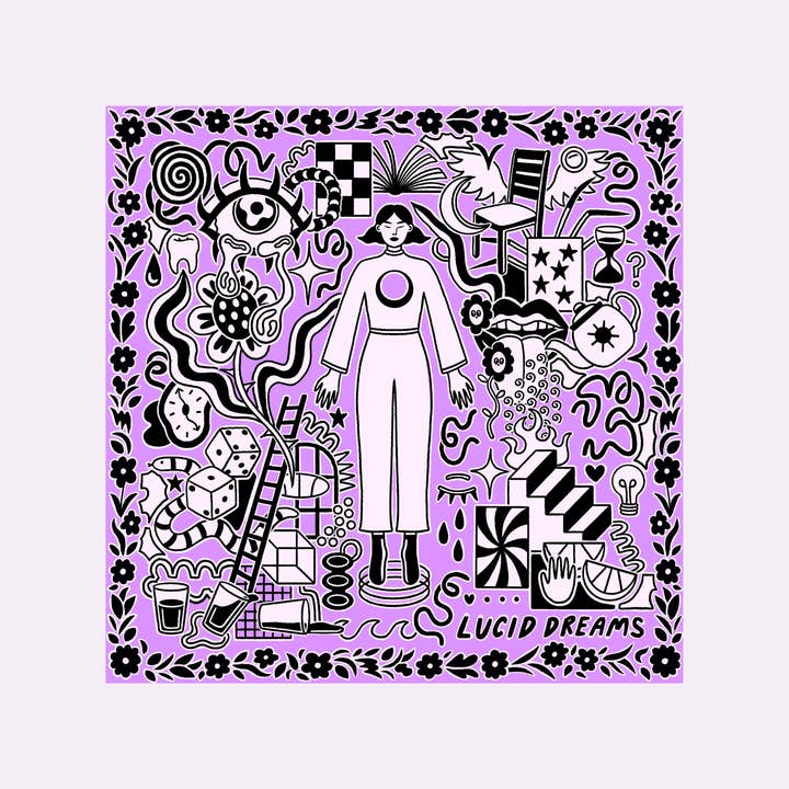LUCID DREAMS PRINT (SQUARE) for wholesale by Eva Malley