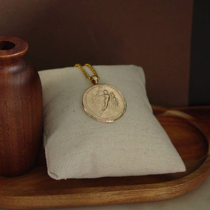Vis a Vis Jewelry - Wholesale Individual Charm/Pendant - God Hermes and Tyche Cameo Pendant6
