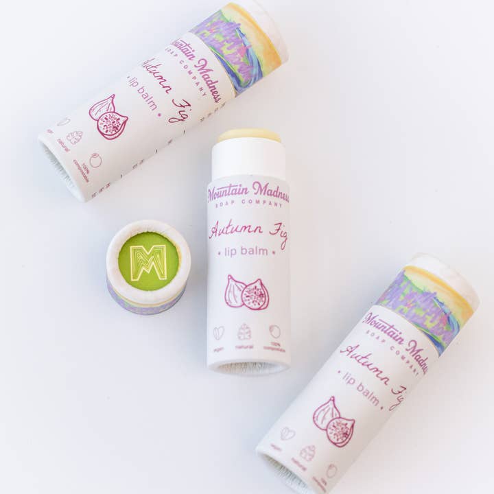 Autumn Fig Lip Balm | Cozy Fig for wholesale by Mountain Madness Soap Co.