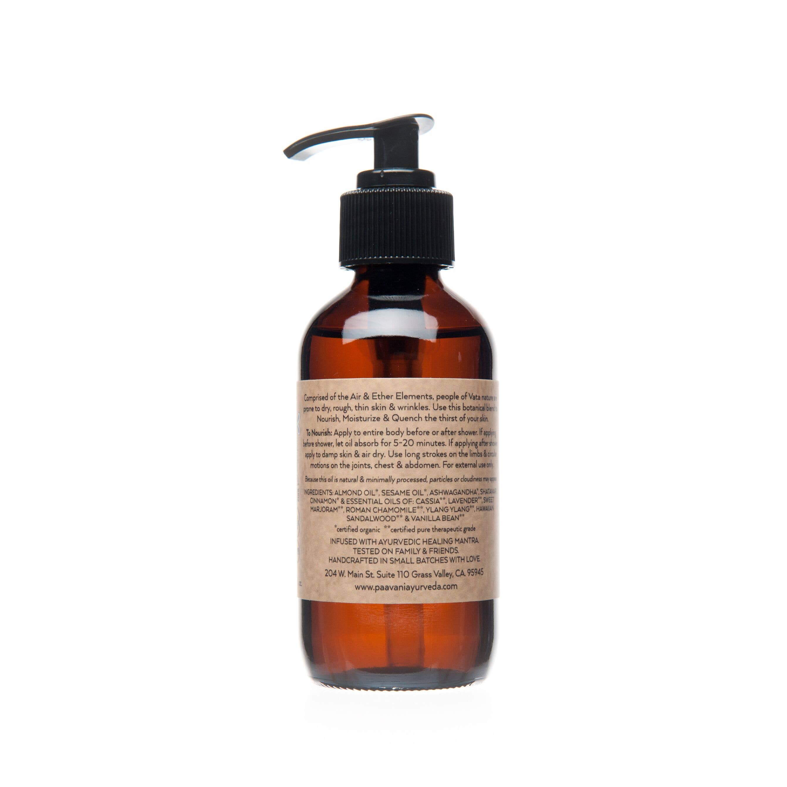PAAVANI Ayurveda - Wholesale Bath/Body Oil - Vata Body Oil | Nourishing Abhyanga Oil for Dry Skin1