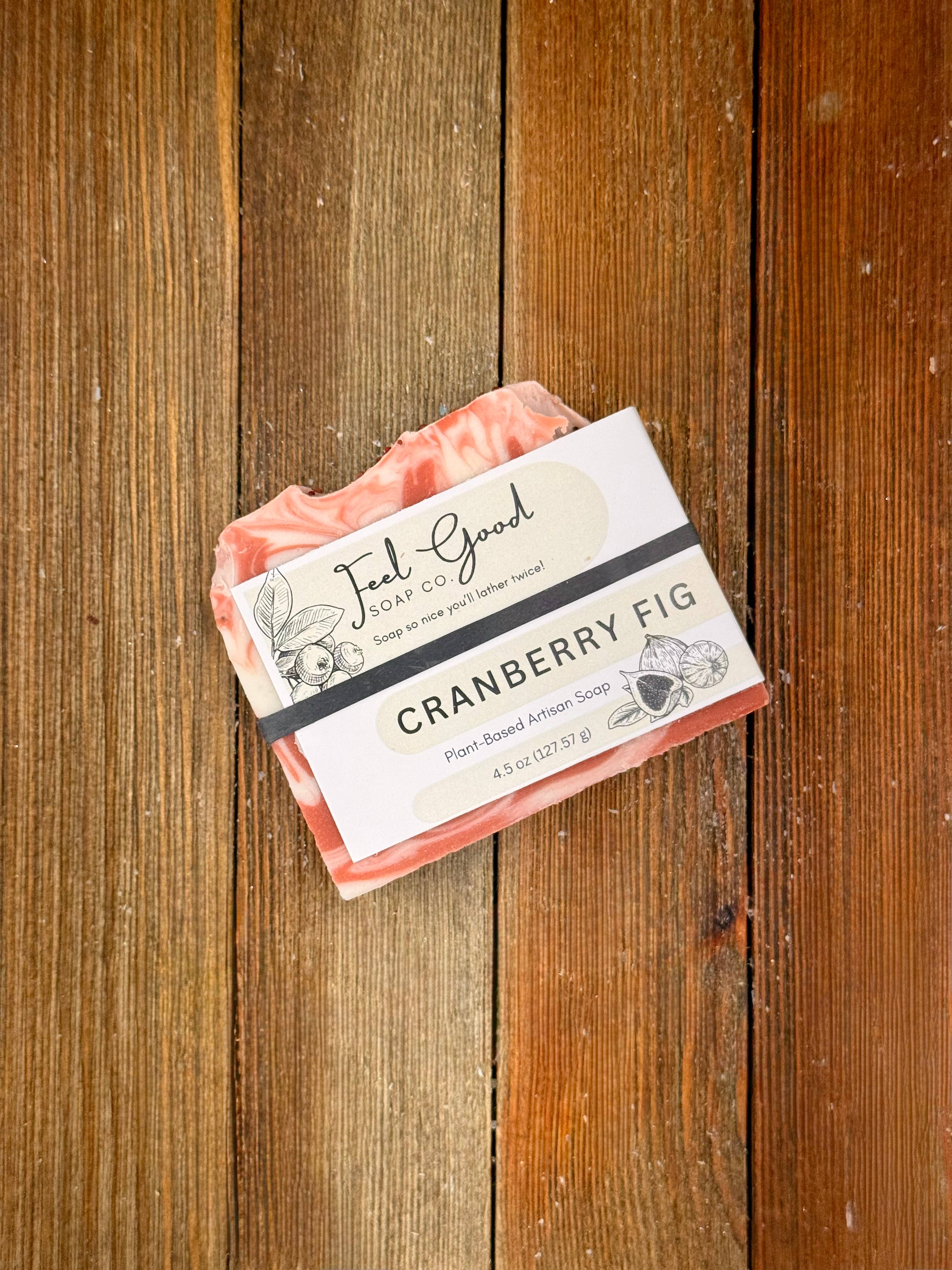Feel Good Market - Wholesale Bar Soap - Cranberry Fig Organic Coconut Milk and Shea Butter Soap1