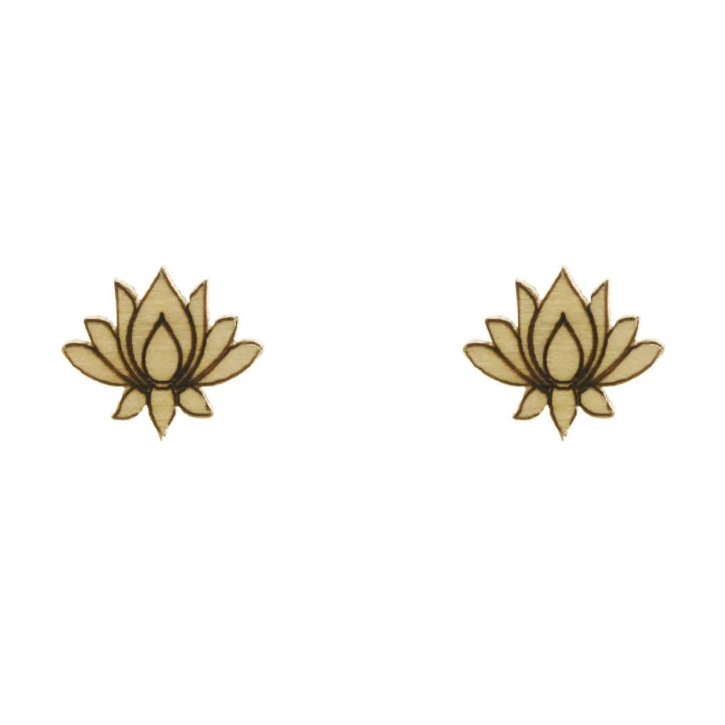 O.S.O. Design Lab - Wholesale Stud/Post Earrings - Lotus Stud Earrings0