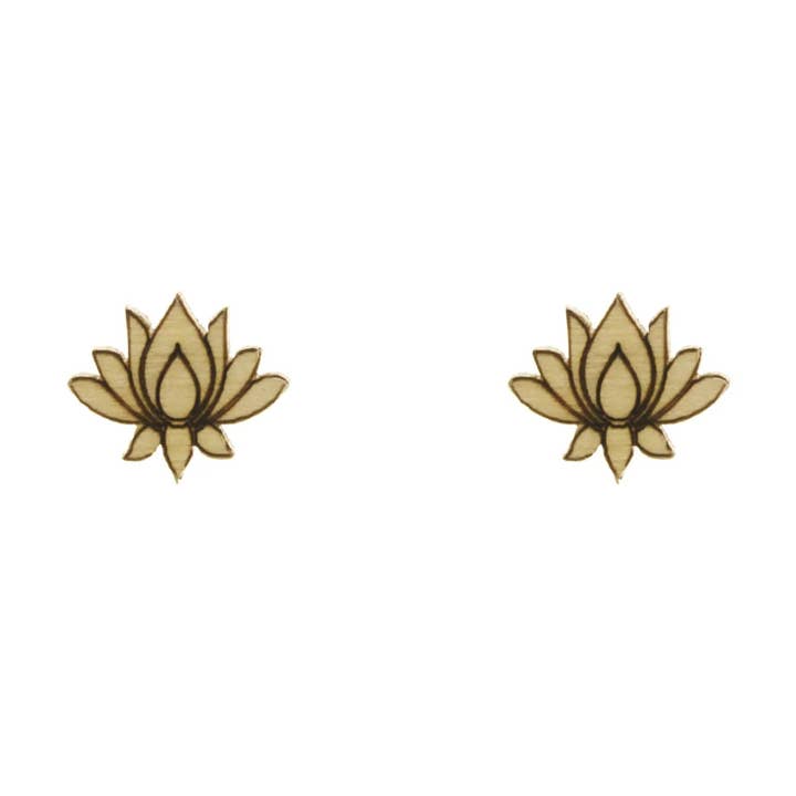 O.S.O. Design Lab - Wholesale Stud/Post Earrings - Lotus Stud Earrings