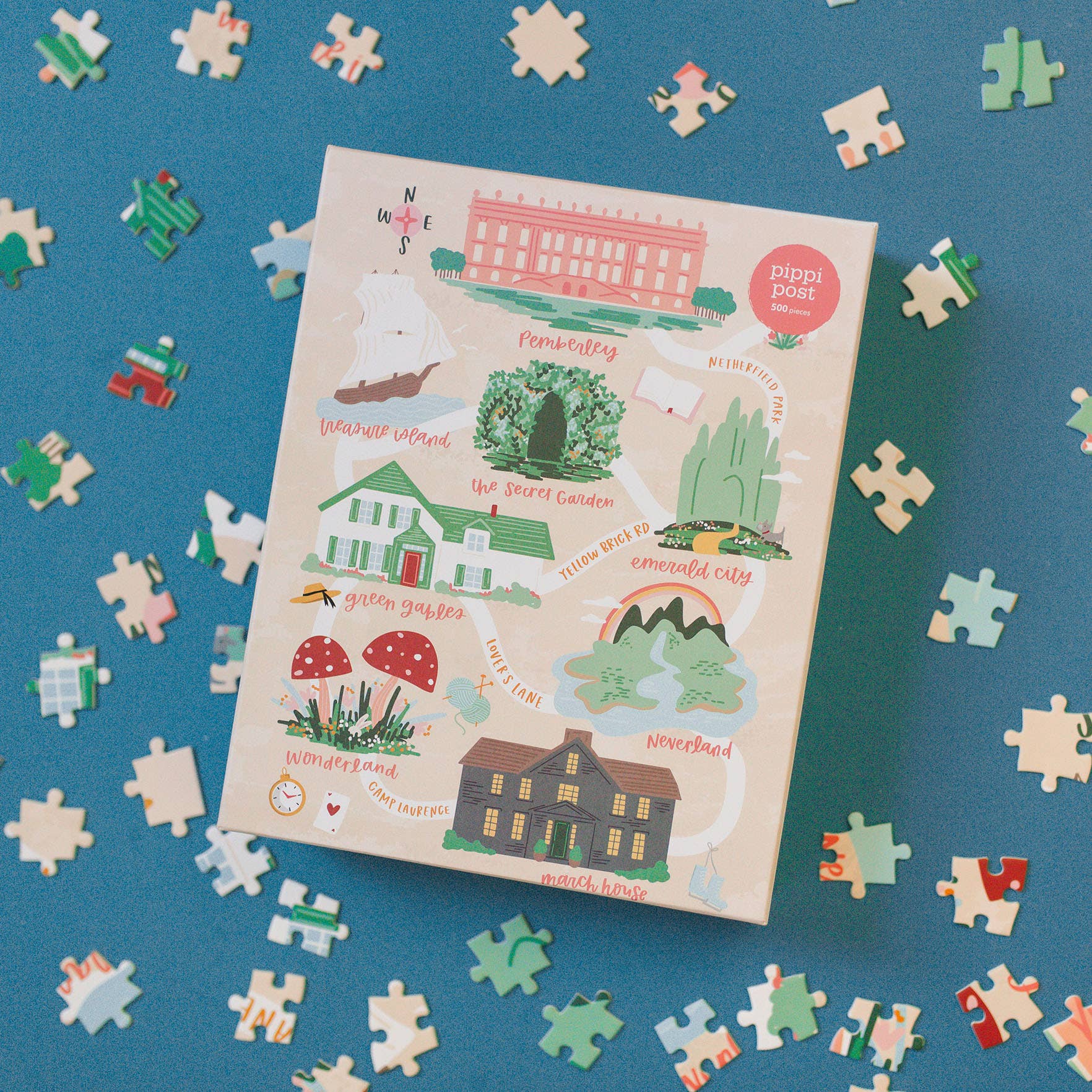 Pippi Post - Wholesale Puzzle - Kids - Literary Locations - 500 Piece Jigsaw Puzzle6