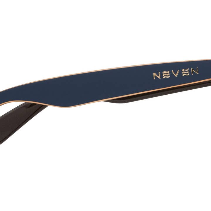 Sundown Two-Toned Navy & Champagne TR90 Sunglasses for wholesale on Faire