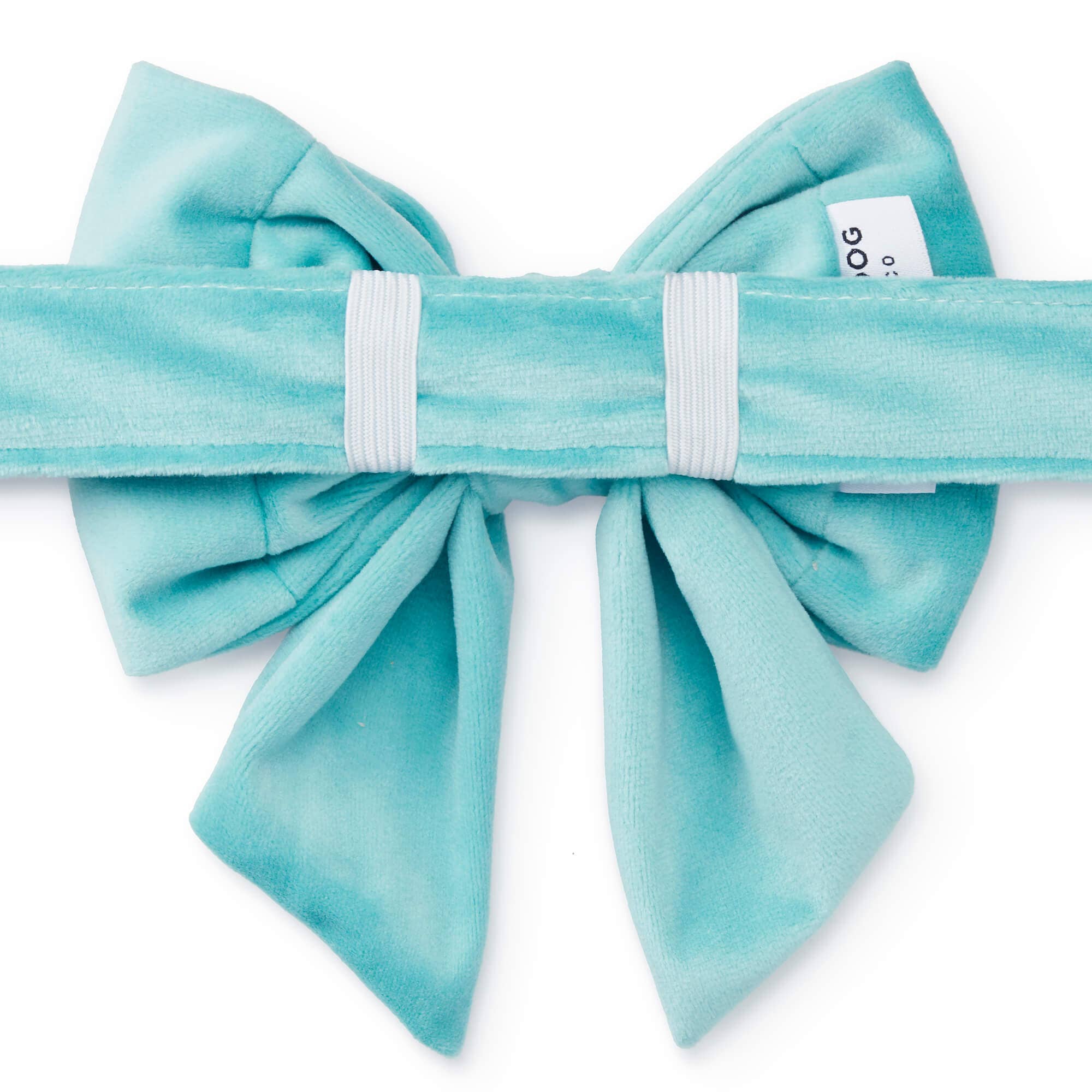 The Foggy Dog – wholesale Pet bow tie – Dog – Robin's Egg Velvet Spring Lady Dog Bow1