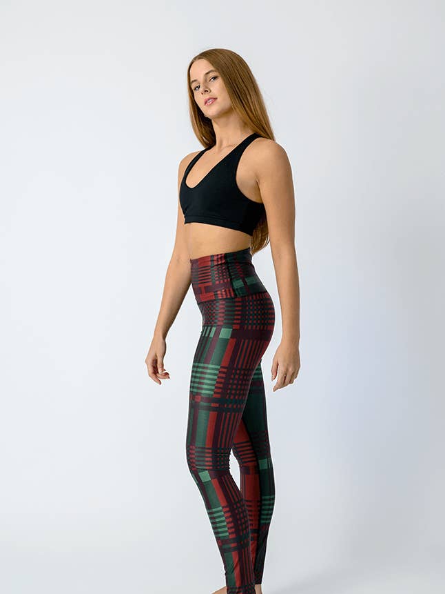 Presence Printed Yoga Leggings for wholesale by Yoga Democracy