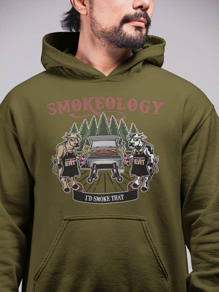 Smokeology Hoodie for wholesale by Hunt Hook Eat