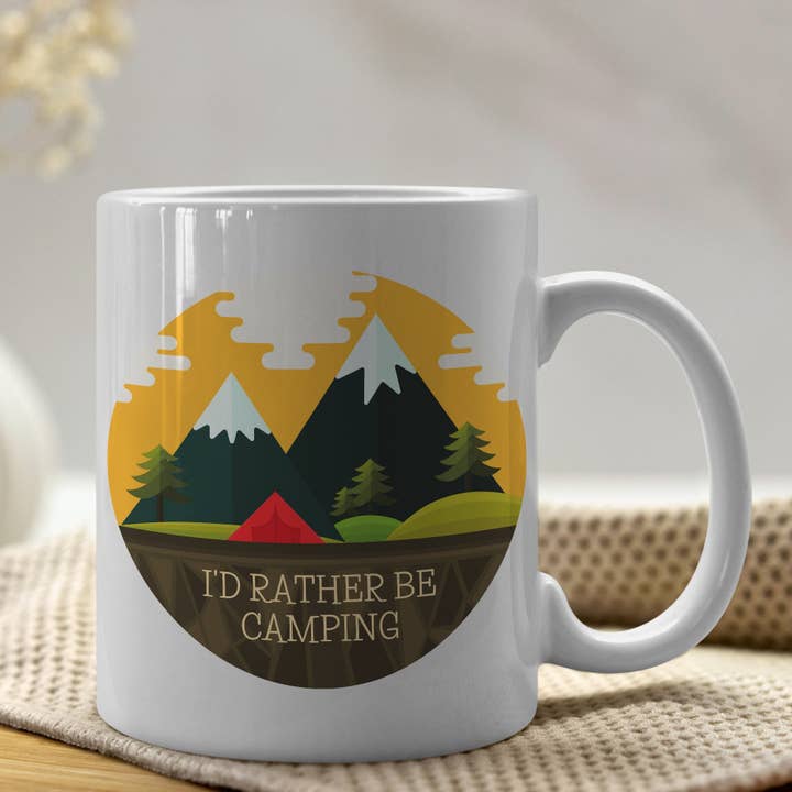 Sticker Bull - Wholesale Coffee Mug - Rather Be Camping 11oz Coffee Mug2