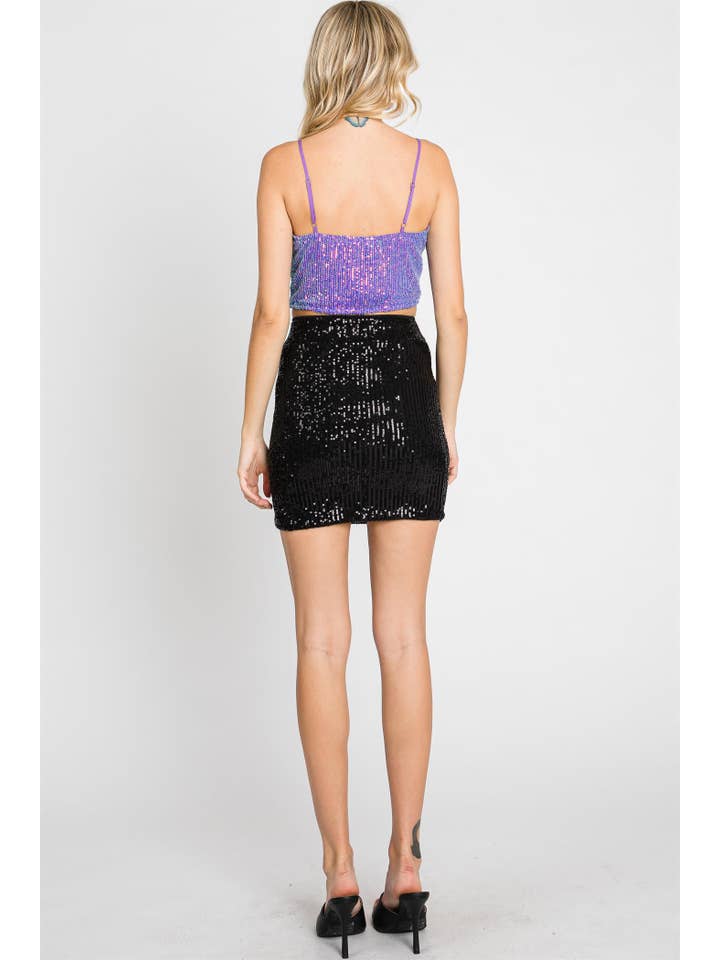 GeeGee Clothing - Wholesale Blouse - Women's - Plus Sequins Bra Top: ST1923PL
